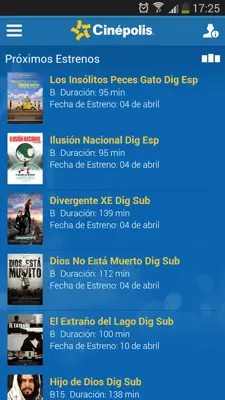 Cinépolis android App screenshot 5